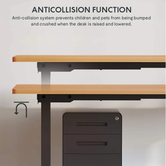 Electric Standing Desk Dual Motor 3 Stages Adjustable Height Desk Home Office Computer Workstation Sit Stand Up Desk, 55 X 28 Inch